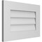 Ekena Millwork Vertical Surface Mount PVC Gable Vent: Non-Functional, w/ 3-1/2"W x 1"P Standard Frame, 24"W x 16"H GVPVE24X1601SN - alternate 3